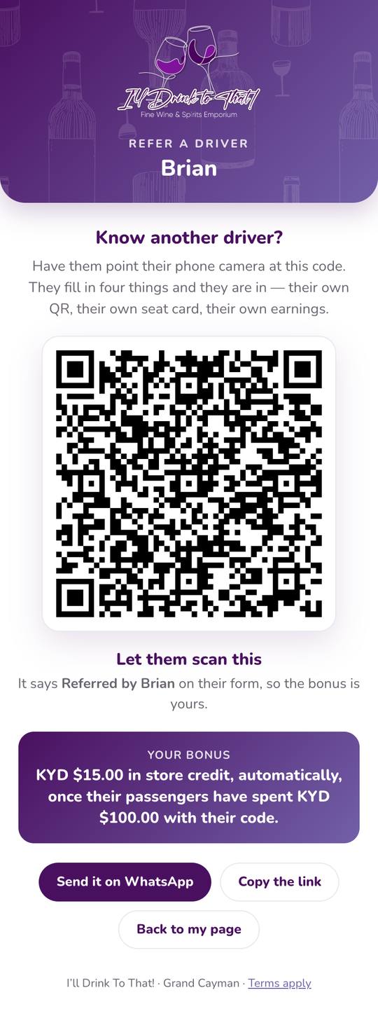 Refer a driver